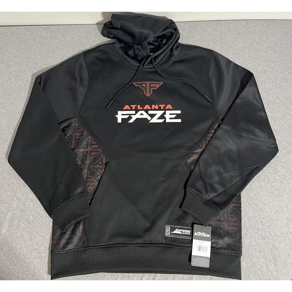 Atlanta FaZe Hoodie Mens Medium Black Call‎ of Duty League CDL Esports Pullover